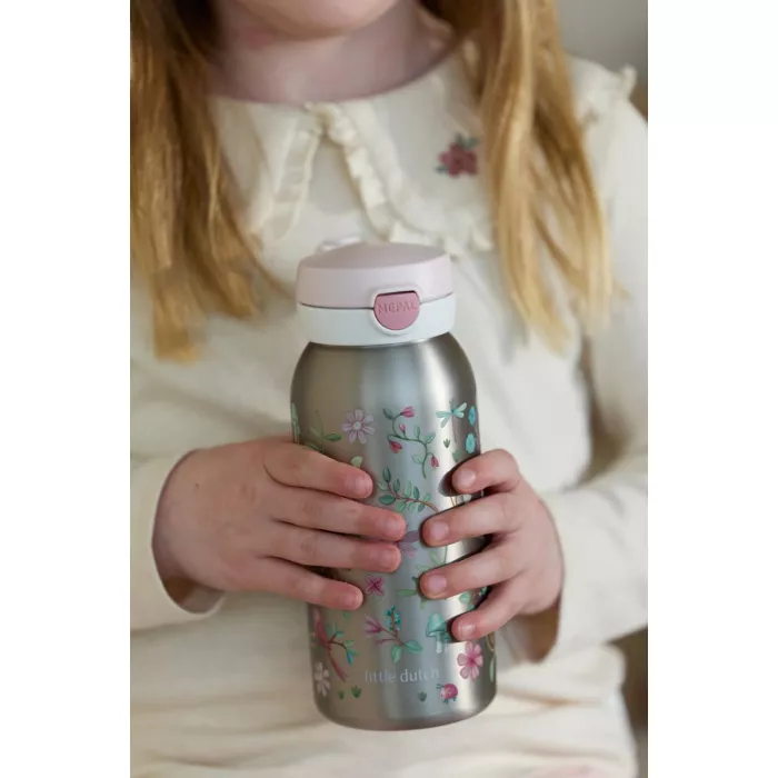 Sticla termos cu capac flip - 500 ml - Fairy Garden - Little Dutch