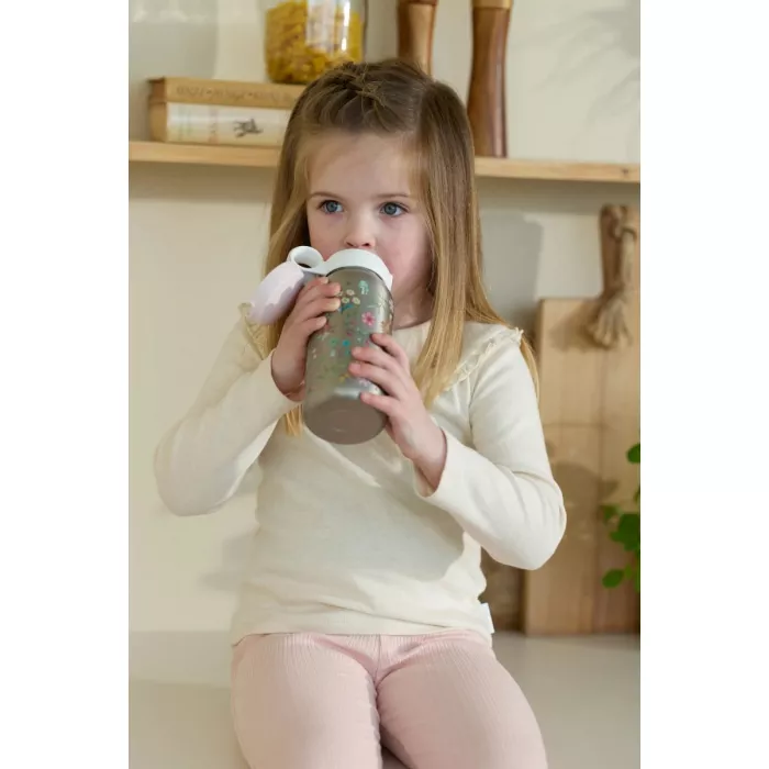 Sticla termos cu capac flip - 500 ml - Fairy Garden - Little Dutch