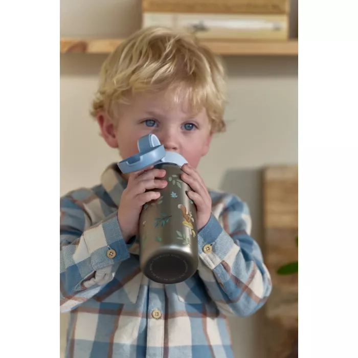 Sticla din inox cu capac flip 600 ml Forest Friends - Little Dutch