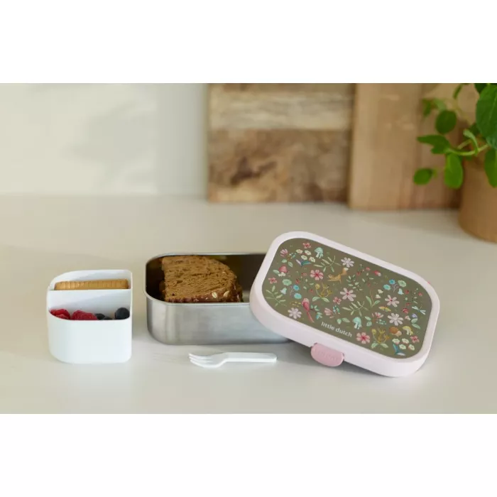 Caserola pentru pranz din otel inoxidabil Bento - Fairy Garden - Little Dutch