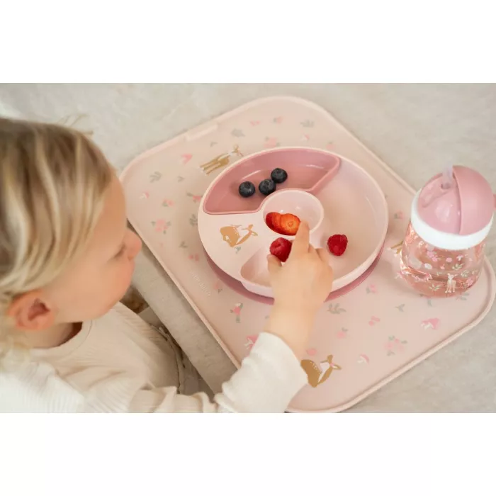 Farfurie compartimentata pentru masa copilului - Fairy Garden - Little Dutch