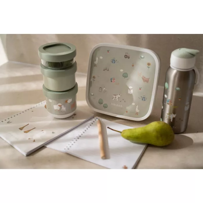 Caserola stivuibila Mio - set 3 bucati - Little Farm - Little Dutch