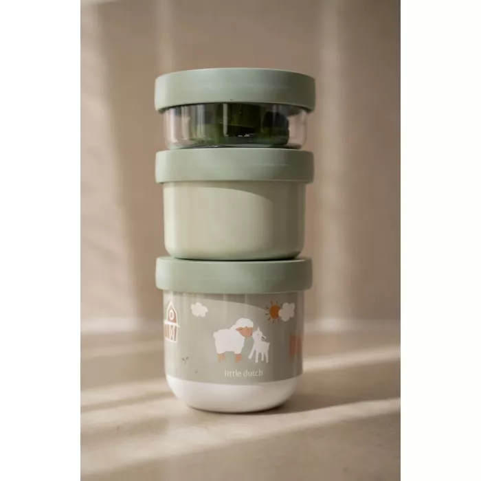Caserola stivuibila Mio - set 3 bucati - Little Farm - Little Dutch