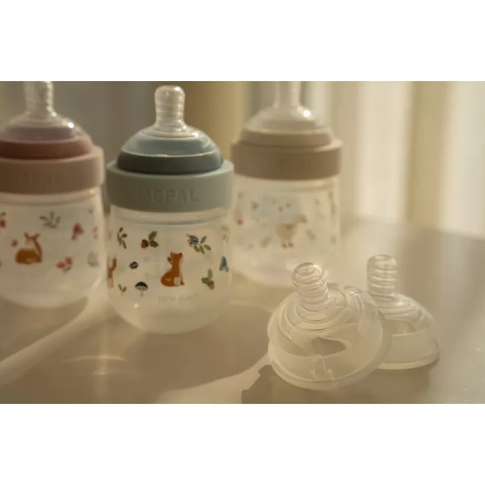 Tetina din silicon - set 2 bucati -  Slow flow - Little Dutch