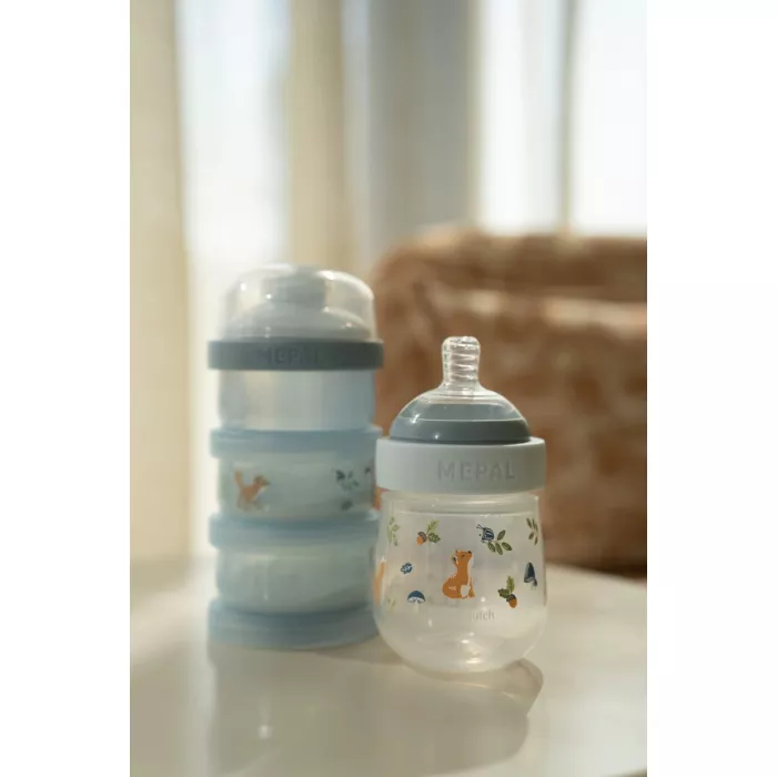 Recipiente stivuibile pentru mancarea bebelusului - set 3 bucati - Forest Friends - Little Dutch