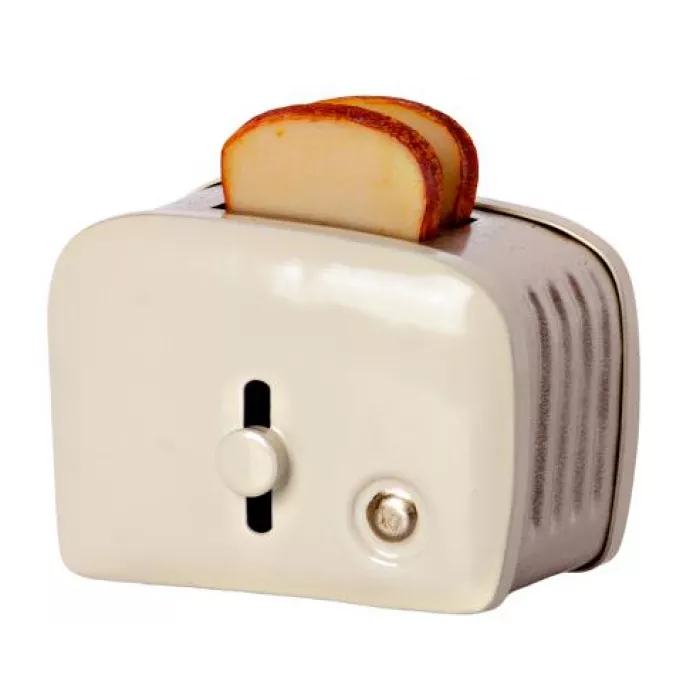 Accesorii pentru casuta de papusi - Toaster - Alb - Maileg