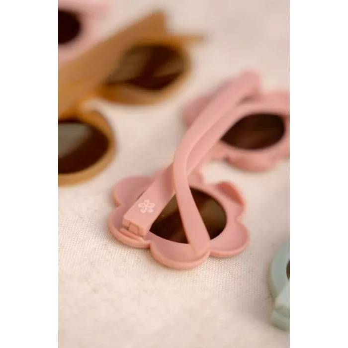 Ochelari de soare pentru copii cu protectie UV400 - Flower Pink - Little Dutch