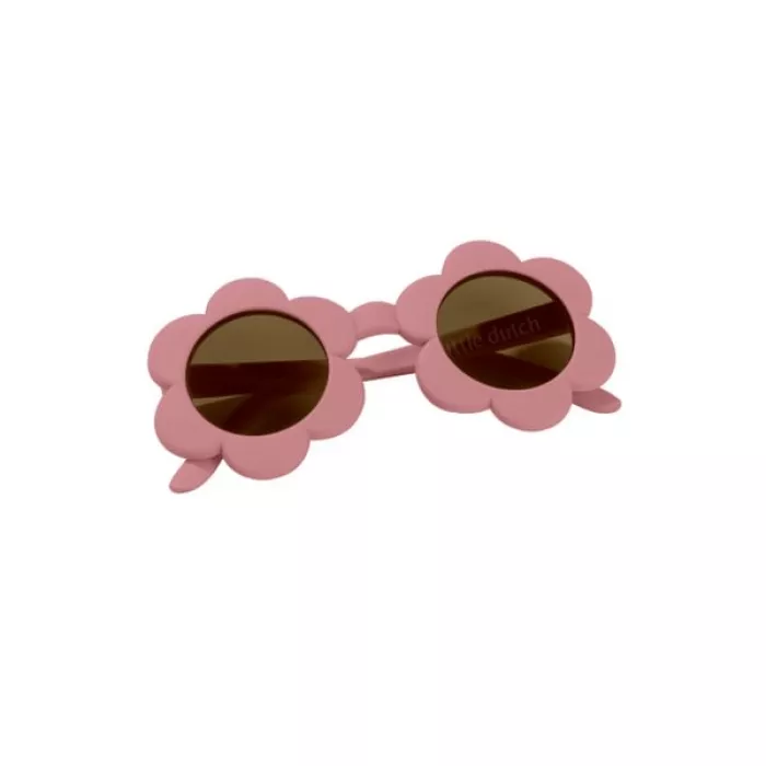 Ochelari de soare pentru copii cu protectie UV400 - Flower Pink - Little Dutch