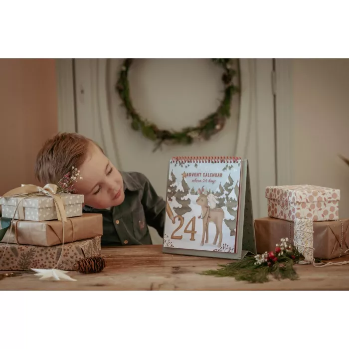Carte de colorat - Calendar de advent - Little Dutch
