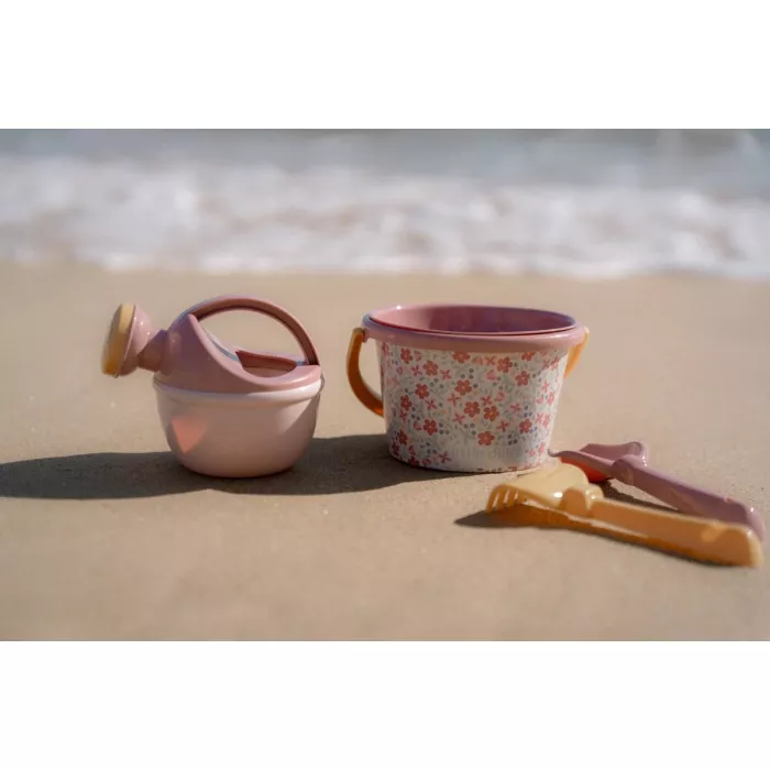 Jucarii pentru plaja - set de 5 piese - Pink Flowers - Little Dutch