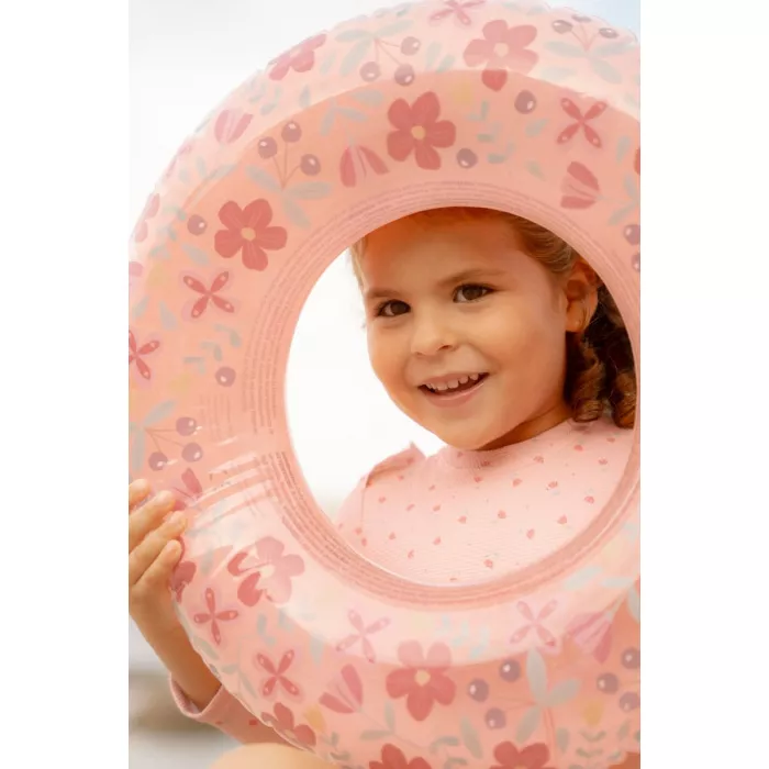 Colac pentru copii - Pink Flowers - Little Dutch