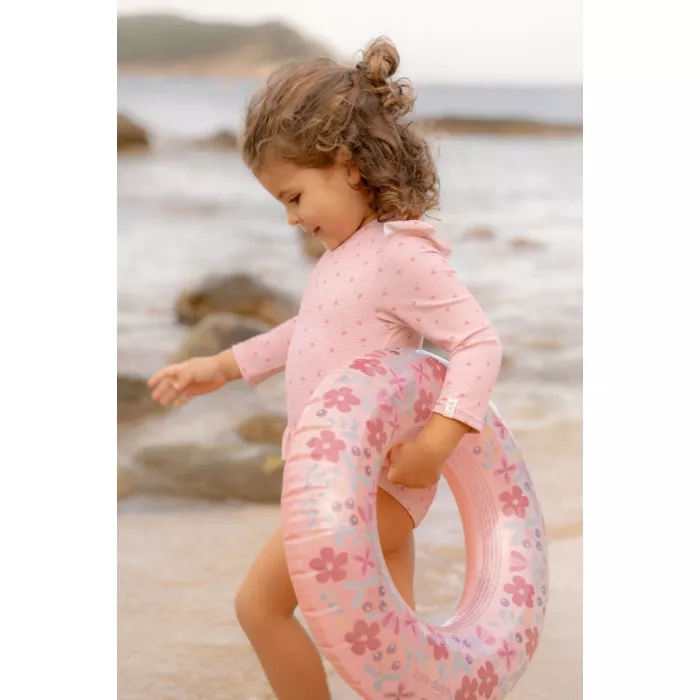 Colac pentru copii - Pink Flowers - Little Dutch
