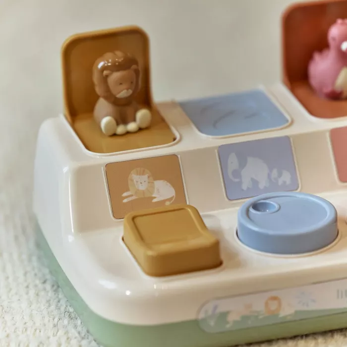Jucarie interactiva Pop-up - Safari Friends - Little Dutch