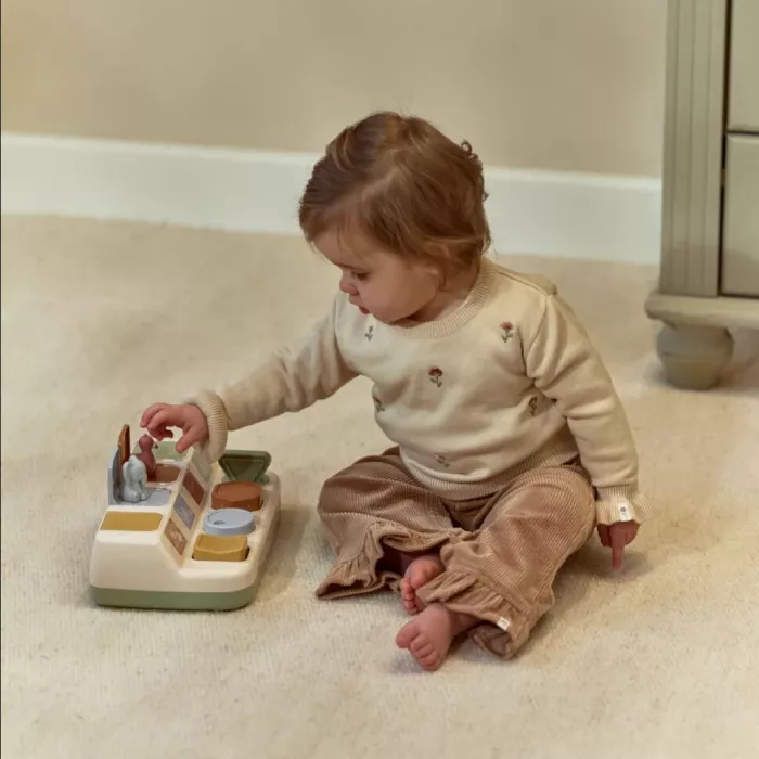 Jucarie interactiva Pop-up - Safari Friends - Little Dutch