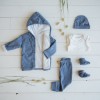 Jacheta cu 2 fete - Blue Melange - Little Dutch Jacheta cu 2 fete - Blue Melange - Little Dutch