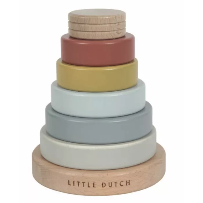 Jucarie din lemn pentru stivuire - colectia Pure & Nature - Little Dutch