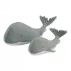 Jucarie din plus - 35 cm - balena - colectia Ocean Mint - Little Dutch