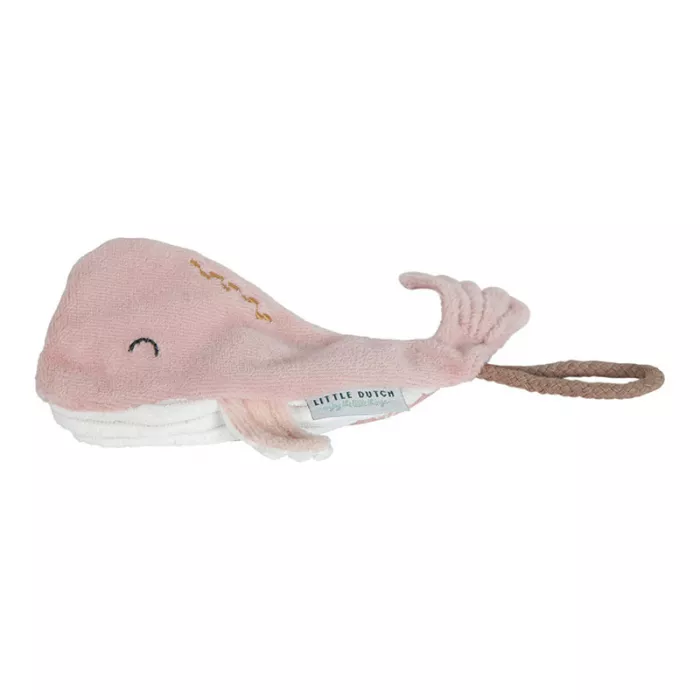 Suport pentru suzeta - balena - colectia Ocean Pink - Little Dutch