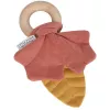 Jucarie fosnitoare - frunza roz/ocru - colectia Pure&Nature - Little Dutch