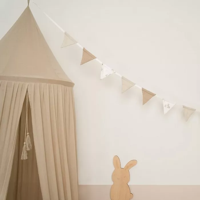 Ghirlanda decorativa din bumbac organic - Baby Bunny - Little Dutch