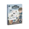 Carte de pictat cu acuarele si stickere - Jim Vehicles - Little Dutch