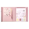 Carte de pictat cu acuarele si stickere - Rosa Fairy Garden - Little Dutch