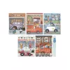 Carte magica de colorat cu apa - Jim Vehicles - Little Dutch