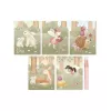 Carte magica de colorat cu apa - Rosa Fairy Garden - Little Dutch