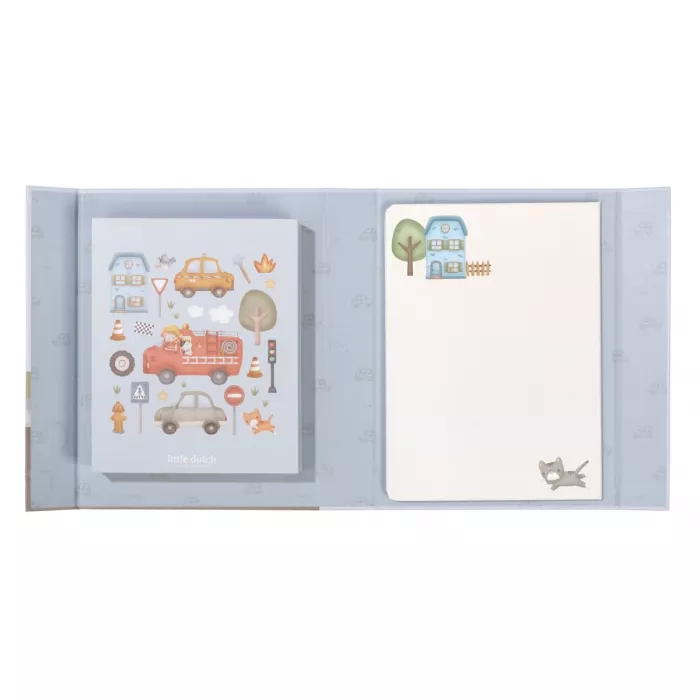 Carte magnetica cu figurine - Jim Vehicles - Little Dutch