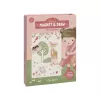 Carte magnetica cu figurine - Rosa Fairy Garden - Little Dutch