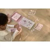 Carte magnetica cu figurine - Rosa Fairy Garden - Little Dutch