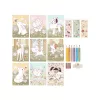 Set de colorat cu carte, creioane si stickere - Rosa Fairy Garden - Little Dutch