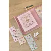 Set de colorat cu carte, creioane si stickere - Rosa Fairy Garden - Little Dutch