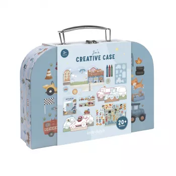 Valiza cu activitati creative - Jim Vehicles - Little Dutch