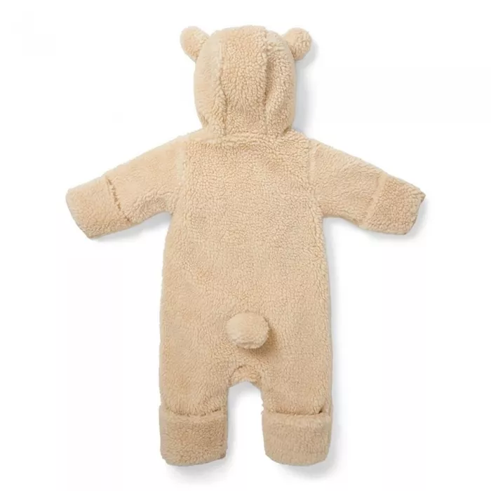 Salopeta captusita cu gluga din material teddy - Baby Bunny Sand - Little Dutch Salopeta captusita cu gluga din material teddy - Baby Bunny Sand - Little Dutch
