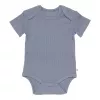 Body cu maneca scurta din bumbac organic - Blue - Sailors Bay - Little Dutch