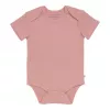 Body cu maneca scurta din bumbac organic - Vintage Pink - Little Pink flowers - Little Dutch