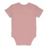 Body cu maneca scurta din bumbac organic - Vintage Pink - Little Pink flowers - Little Dutch