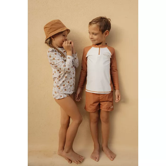 Bluza cu maneca lunga cu protectie UV 50+ - Vintage Sunny Stripes - Little Dutch