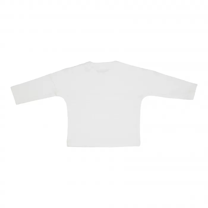 Bluza din bumbac organic cu buzunar Soft White - Vintage Sunny Stripes - Little Dutch