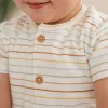 Tricou din bumbac organic - Vintage Sunny Stripes - Little Dutch