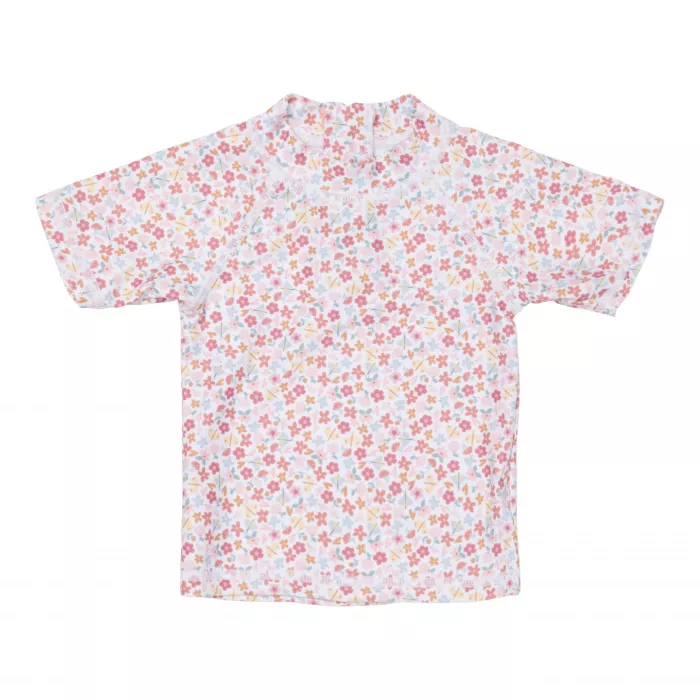 Tricou cu protectie UV 50+ - Summer Flowers - Little Dutch