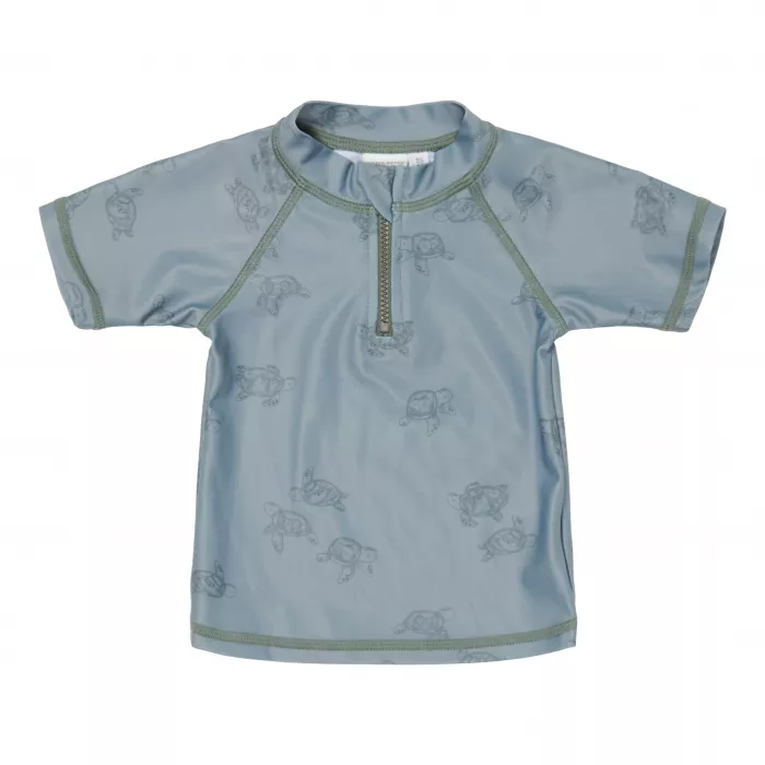 Tricou cu protectie UV 50+ - Turtle Island Olive - Little Dutch