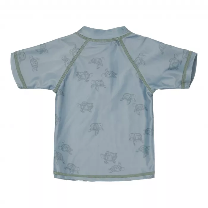 Tricou cu protectie UV 50+ - Turtle Island Olive - Little Dutch