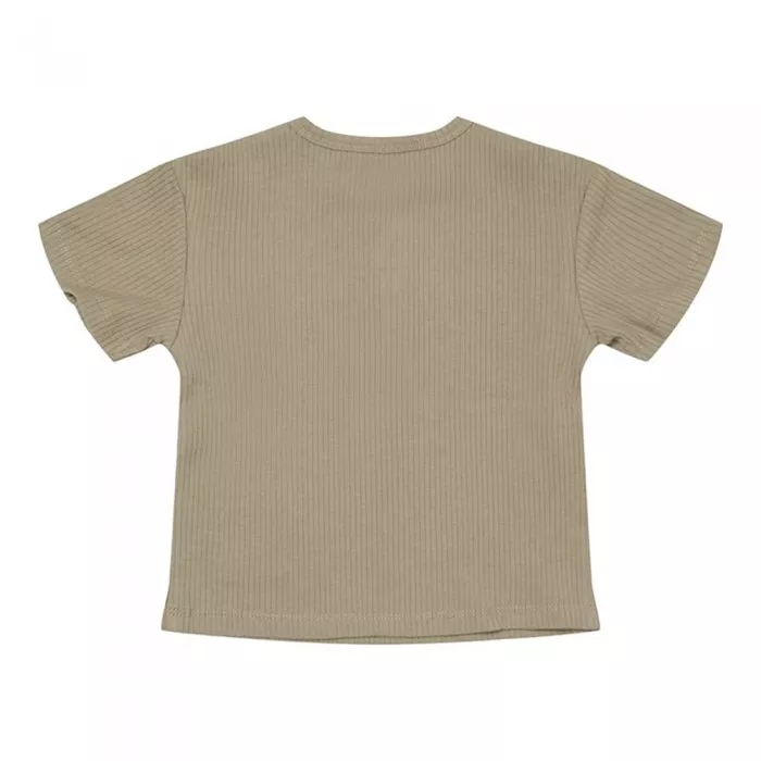 Tricou din bumbac organic - Little Goose - Olive - Little Dutch