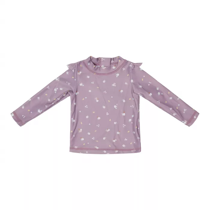 Bluza cu maneca lunga cu protectie UV 50+ - Mauve Blossom - Little Dutch