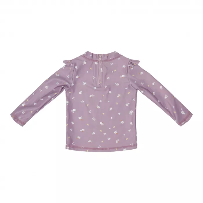 Bluza cu maneca lunga cu protectie UV 50+ - Mauve Blossom - Little Dutch