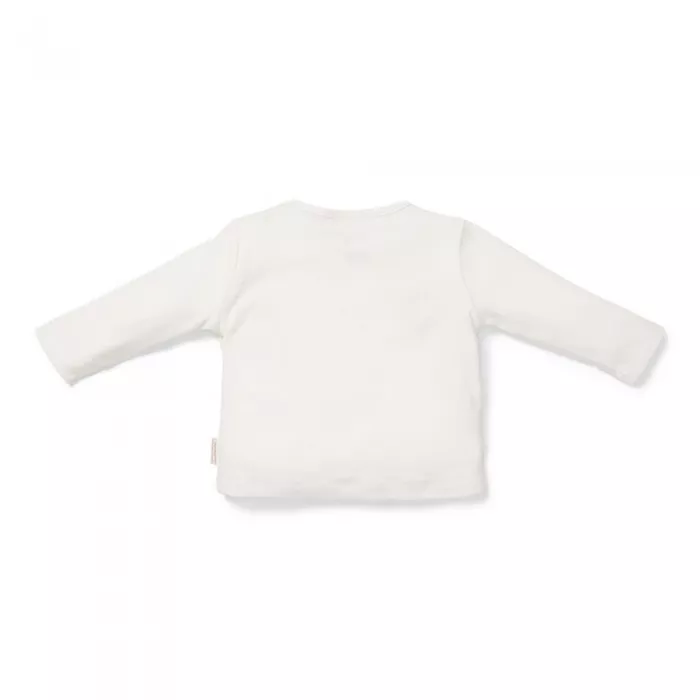 Bluza cu maneca lunga din bumbac organic - Merry Christmas - Soft White - Little Dutch