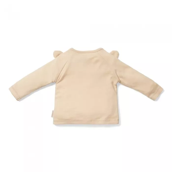 Bluza cu maneca lunga din bumbac organic - Baby Bunny - Sand - Little Dutch 