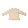 Bluza cu maneca lunga din bumbac organic - Baby Bunny - Sand - Little Dutch 